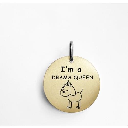 003 Cat and Dogs Tag Custom Engraved for Pet Collar Accessories Personalized Pattern Puppy Kitten