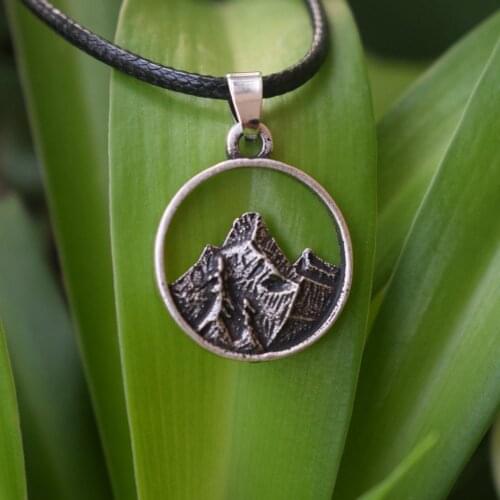 1pcs mountain peak necklace hiking christmas gift