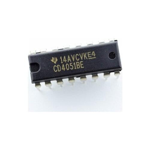 10PCS New CD4051BE CD4051 eight select an analog switch in DIP-16