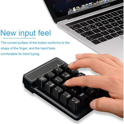 19 Keys Bluetooth Wireless Numeric Keyboard Mini Numpad Keys Number Pad Digital Keyboard For PC Accounting Tasks Keypad
