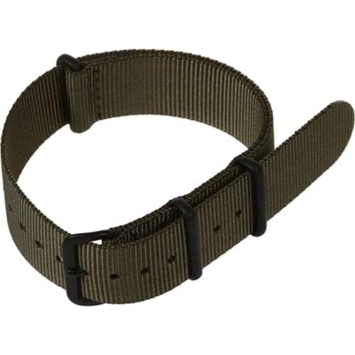 20mm Army Green Nylon Fabric Outdoor Sport Watch Band Strap Fits TIMEX WEEKENDER WB2034