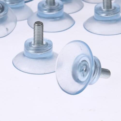 20Pcs Strong Suction Cups with M6 Screw Glass Table Countertops Suckers Plastic Headrest Suction Cup for Home Office Glass Top