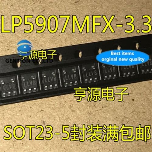 20Pcs LP5907MFX-3.3 LP5907MFX Silkscreen LLVB SOT23-5 LDO Voltage regulator chip in stock 100% new and original