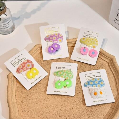 3 Pcs/Set New Children Cute Candy Flower Elastic Hair Bands Hairpins Girls Lovely Hair Clips Rubber Bands Kids Hair Accessories