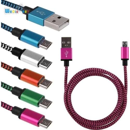 300pcs/lot 1M 3FT 2M 3M Aluminium Fabric micro 5pin 8pin usb c typeC type-C cable Date Sync Charger Cable for Sumsung Iphone X 8