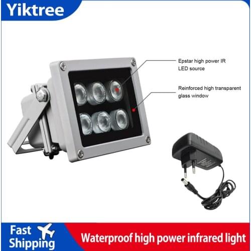 45/60 Degree 6pcs Leds IR Infrared Light LED outdoor Camera Night Vision Fill Light for CCTV Cam Invisible illuminator 940NM