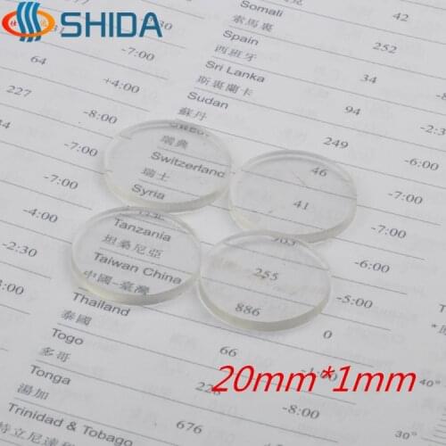 50Pcs High Clear Anti Slip 20mm*1mm Self-Adhesive Plain PVC Rubber Bumpers Feet Pads Shock Absorber for Cabinet or Glass Table