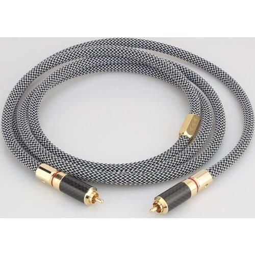 Audiocrast VD601+XW62 High Quality Silver Plated Digital Coaxial Audio Cable HIFI Audio digital RCA CABLE