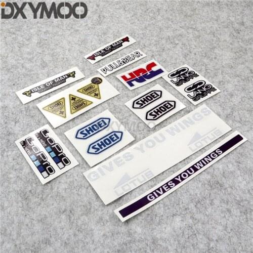 Car Styling Vinyl Decal Racing Helmet Lens Sticker for give you wings HRC isle of man Pull Bear