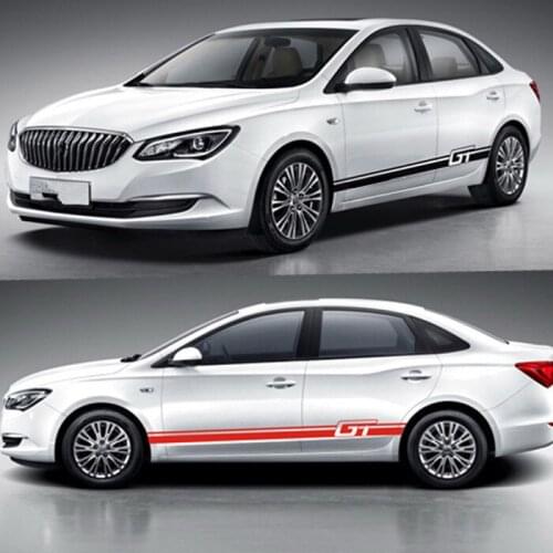 Doors Side Skirt Waist Line Decorated Car Stickers For Buick Excelle GT XT CBA007