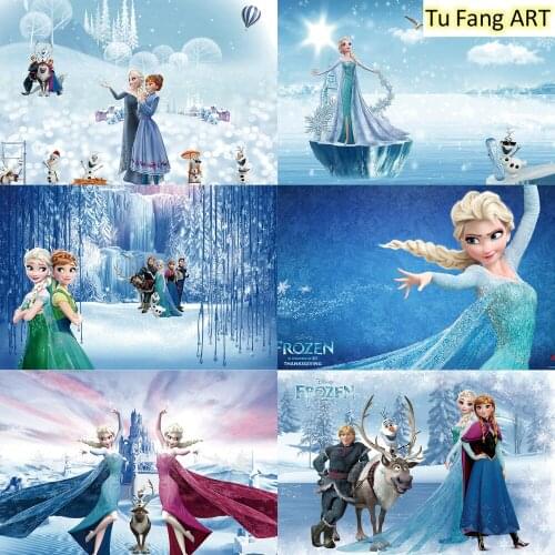 Disney Frozen Aisha Princess Wall Art Canvas Painting Nordic Posters and Prints Wall Pictures for Living Kids Home Decoration