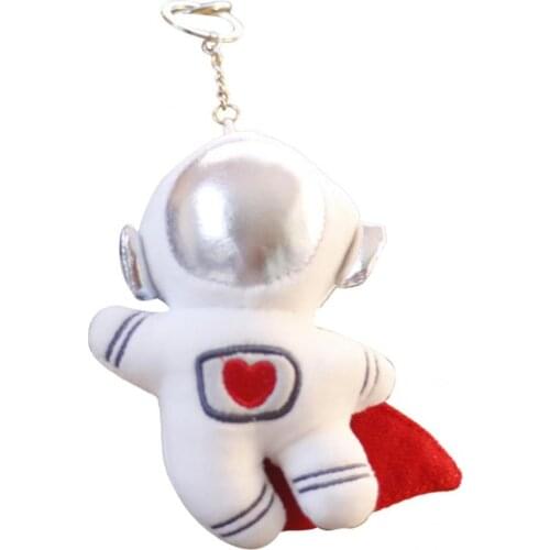 Elastic Skin-friendly Space Supermen Astronaut Stuffed Pendant for Bag