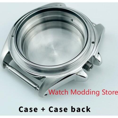 HQ 42mm SKX007/SRPD SKX Compatible 300M Waterproof Watch Case Mod Parts Silver Case Back 316L Stainless Steel Crown at 3