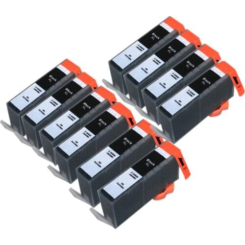 10PCS BLOOM Compatible Ink Cartridge Replacement for HP 655 BK BLACK for HP deskjet 3525 5525 4615 4625 4525 6520 6525 6625