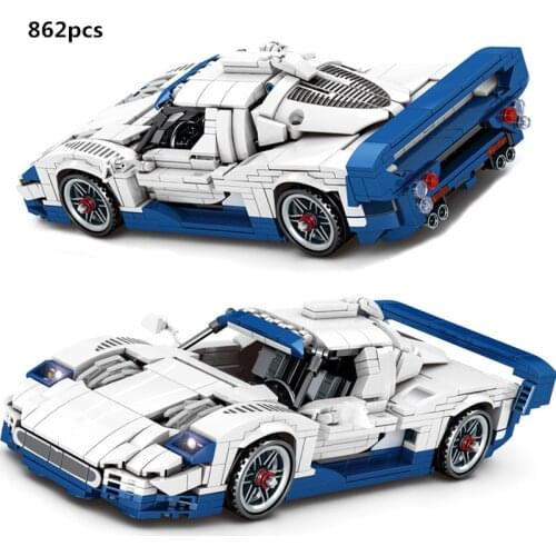 High-Tech Maseratis Super Sports Car Building Blocks Creator Expert Classic Model Speed Champions Racing Sets Bricks Kids Toys
