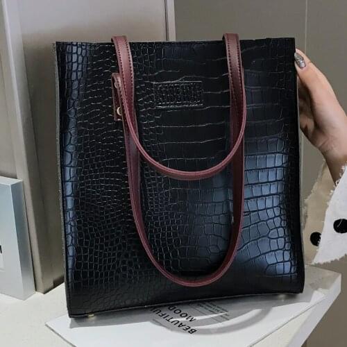 Fashion Crocodile Pattern Women Handbag Leather Ladies Hand Bags Luxury Handbags Women Bags Designer shoulder bag for women