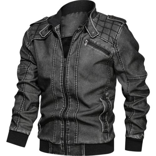 Mens Outdoor Casual Leather Jacket Chaqueta Moto Hombre Winter Plus Velvet Overcoats PU Leather Bomber Jackets Oversize L-6XL