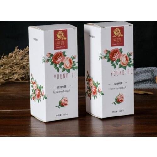 Custom Printed Small Cardboard Paper Beautify Cosmetic Box With Hot Silver Foil ---XP0140