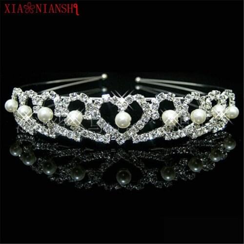 XIAONIANSHI Hot Tiara Wedding Peal Crystal Headbands Vintage Hairband Bridal Hair Accessories Collection Top Quality Handmade