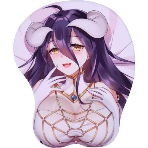 Overlord Albedo Anime 3D Mouse Pad with Gel Wrist Support