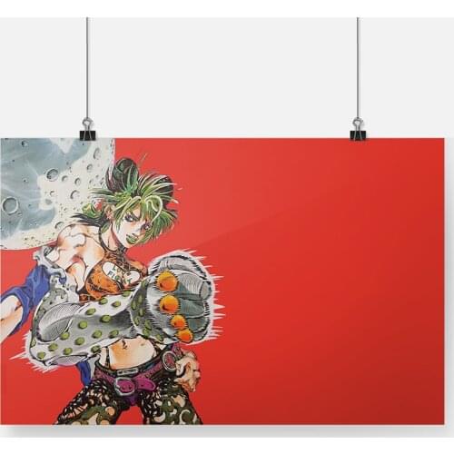 Jojo Bizarre Part 6 Anime Jolyne Cujoh Poster Framed Wooden Frame Canvas Painting Wall Art Decor Study Home Decoration Prints