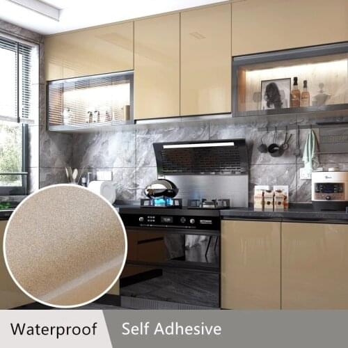 DIY Furniture Decoration Wallpaper Sticker PVC Film Kitchen Cabinet Self-adhesive Wallpaper Waterproof Home Decor Wall Sticker