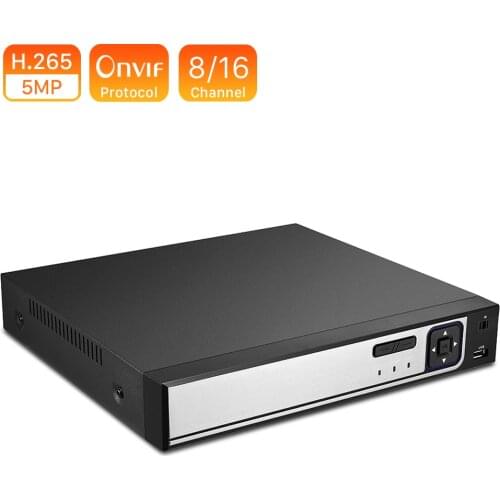 16CH 5M CCTV NVR 8CH 4MP 4CH 5MP H.265/ H.264 Motion Detect CCTV Network Video Recorder FTP ONVIF For IP Camera Security System