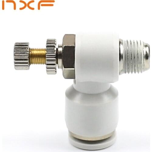 SL Cylinder gas pipe adjustable flow valve connector SL4 / 6 / 10 / 12 / 8-01-02-03-04 current limiting switch asl8-02