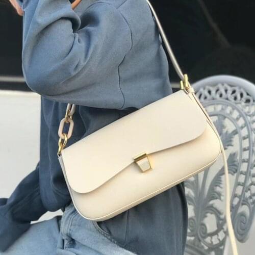 Bag Womens New Leather Bag In Spring 2021 Fashion Simple Armpit Bag Retro Small Square Bag Single Shoulder Messenger Bag