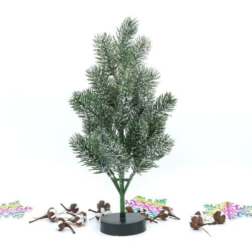 30CM Shiny Mini Artificial Christmas Tree Desktop Immortal Decoration New Year Family Decoration Birthday Gift Valentines Day