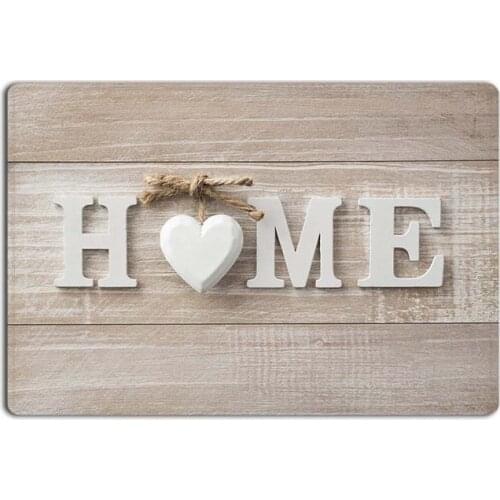 Fresh Home with Rustic Old Barn Wood Print Doormat Welcome Entrance Mat Indoor/Outdoor Door Mats Floor Mat Bath