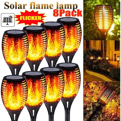 Outdoor Light Torch Solar Light Patio Garden Dancing Flickering Flame Lamp Landscape IP65 Waterproof Lawn Lamp Path Lighting
