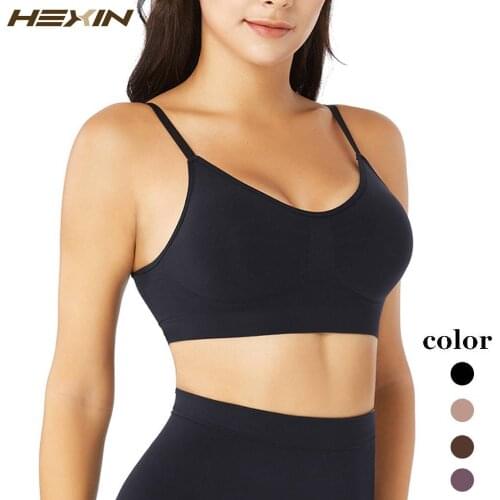 Womens Seamless Bra V-Neck Push up Sports Bra Adjustable Straps Sleeping Bra Slimming Shapewear Body Shaper Lift Up Breast