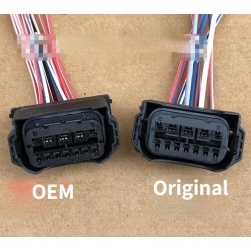 12 Pin Car Auto Headlight Plug Cable Adapter Connector Wiring For BMW F01 F02 E63 E64 E90 X7 X3 X5 X1 X2 X6 X4 Accessories