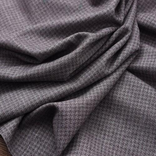 120CM Wide Gray Wool Polyester Fabric for Autumn Winter Dress Suit Jacket H316