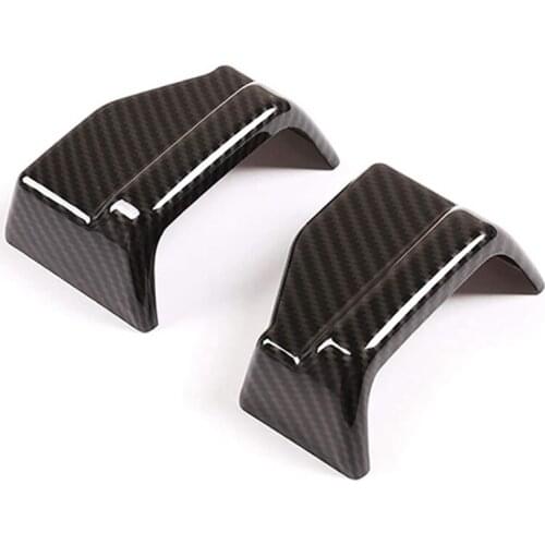 2Pcs Carbon Fiber Style Car Seat Safety Belt Cover Trim for Benz E Class W213/GLC X253 /S Class W222 Accessories