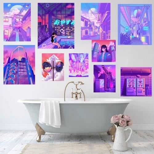 5D DIY Diamond Painting City Poster Night Street View Mirage Diamond Embroidery Cross Stitch Kits Kids Kawaii Room Decor Gift