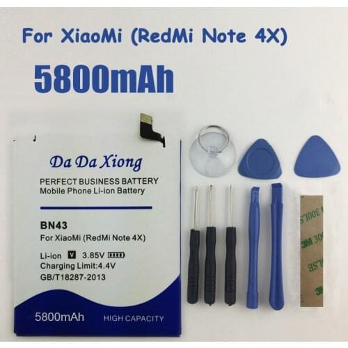 5600mAh BN43 Battery for Xiaomi Redmi Note 4X 4 X 5.5inch