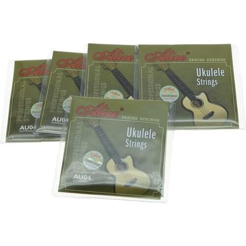 Alice Professional 5 Sets Clear Nylon Ukulele Strings 1st-4th Ukulele String