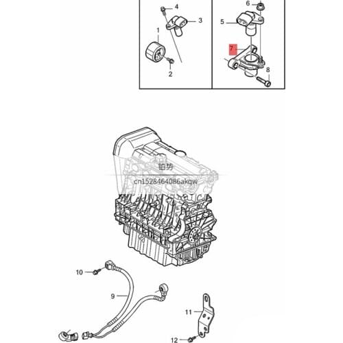 Automobile engine crankshaft position sensor 2003-vol voS80 S60 C30 XC90 Camshaft bracket sensor