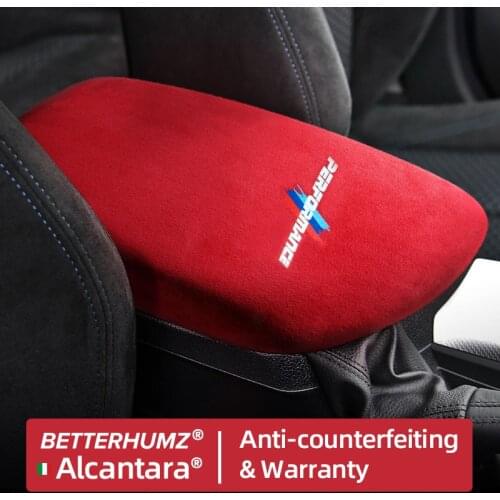 BETTERHUMZ Alcantara Car Armrest Box Panel Cover Interior Trim M Performance Stickers For BMW F20 F21 F22 F23 F45 F46 1 2 Series