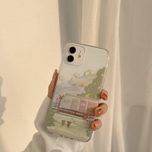 Phone case mobile shell for iphone11 XR XS 7/8/SE 2020 11pro Xs 7p/8plus X/Xs 12 12pro/max 12mini ins cute cartoon hot sale
