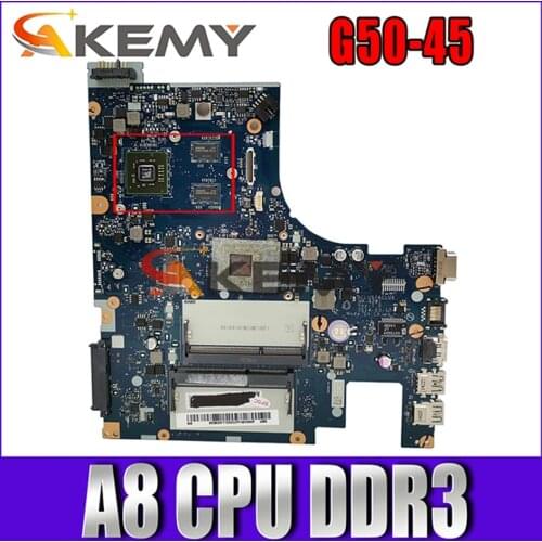 G50-45 ACLU5 / ACLU6 NM-A281 Main Board Fit for Lenovo G50-45 Notebook PC motherboard With A8 CPU, DDR3 , with discrete graphics