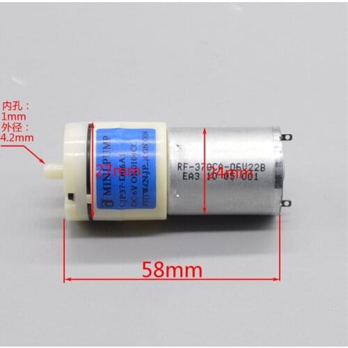 Micro DC 370 Air Pump Fish Tank Oxygen Pump Aerator Fishing Oxygen DC 5V 6V