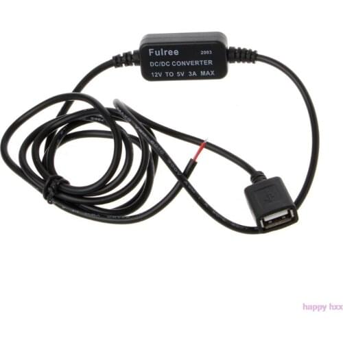 New Car Charger USB Female Plug 12V to 5V 3A Power Supply Converter For PDA DVR Camcorder