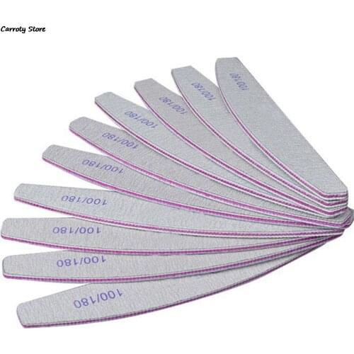 Nail Art Files Buffer Rhombus Sanding Sandpaper 100/180 Grit Manicure Accessory Tools