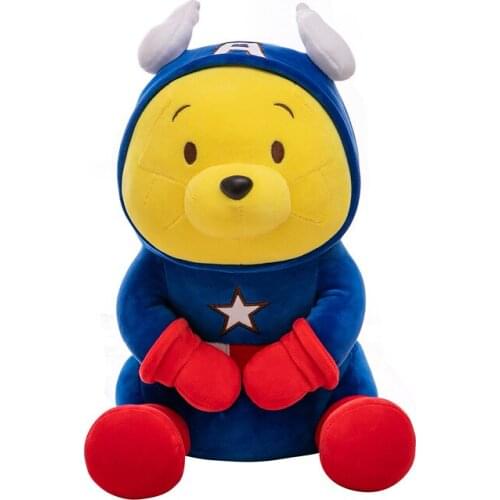 35/45cm Disney Pooh Plush Toy Union Cute Cartoon Animal Pillow Boy Girl Birthday Halloween Christmas Gift Kawaii Toy