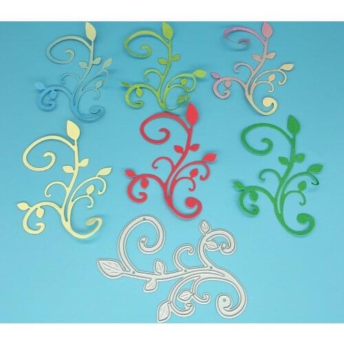 Plants, flowers, leaves, lace, DIY metal cutting mold, scrapbook card making, embossed background, handmade artwork