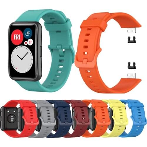 Rubber Replacement Strap for Huawei Watch Fit Strap Silicone Band SmartWatch Wristband Bracelet For Huawei watch fit 2021 Strap