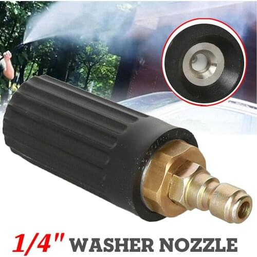 Washer Turbo Head Nozzle High Pressure Spray Rotating Quick Connect Turbo Nozzle 2500PSI 1/4 inch Car Care Cleaning Tool Accesso